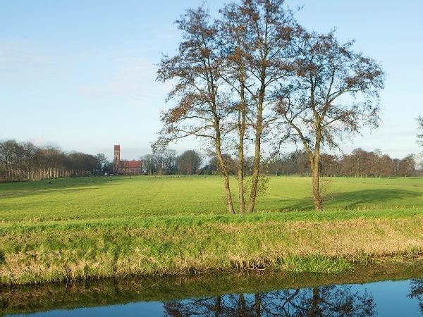 Midwolde in landschap